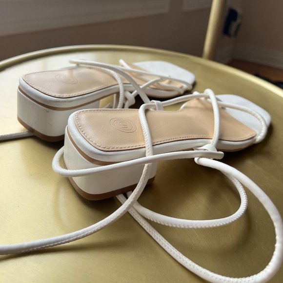 Urban Outfitters White Strappy Sandals - Picture 2 of 7